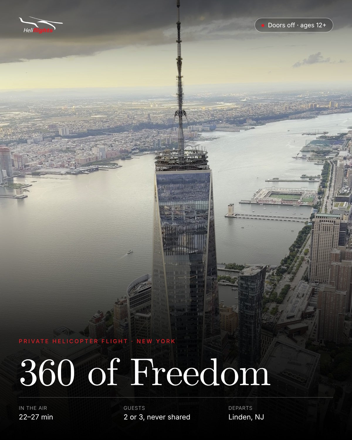 360 of Freedom, private helicopter flight over New York City