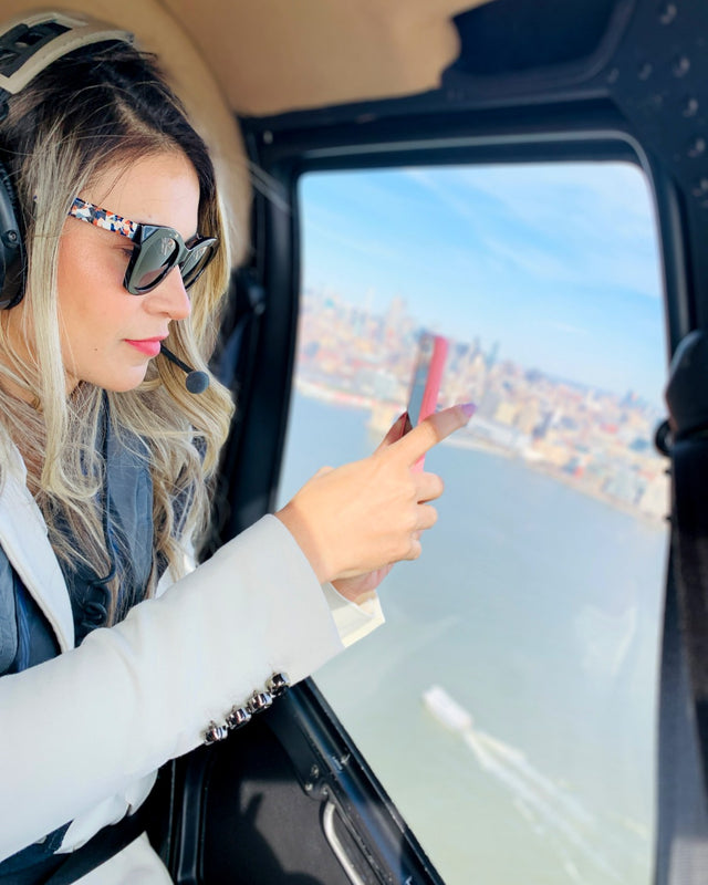 Framed in Flight, view from the helicopter
