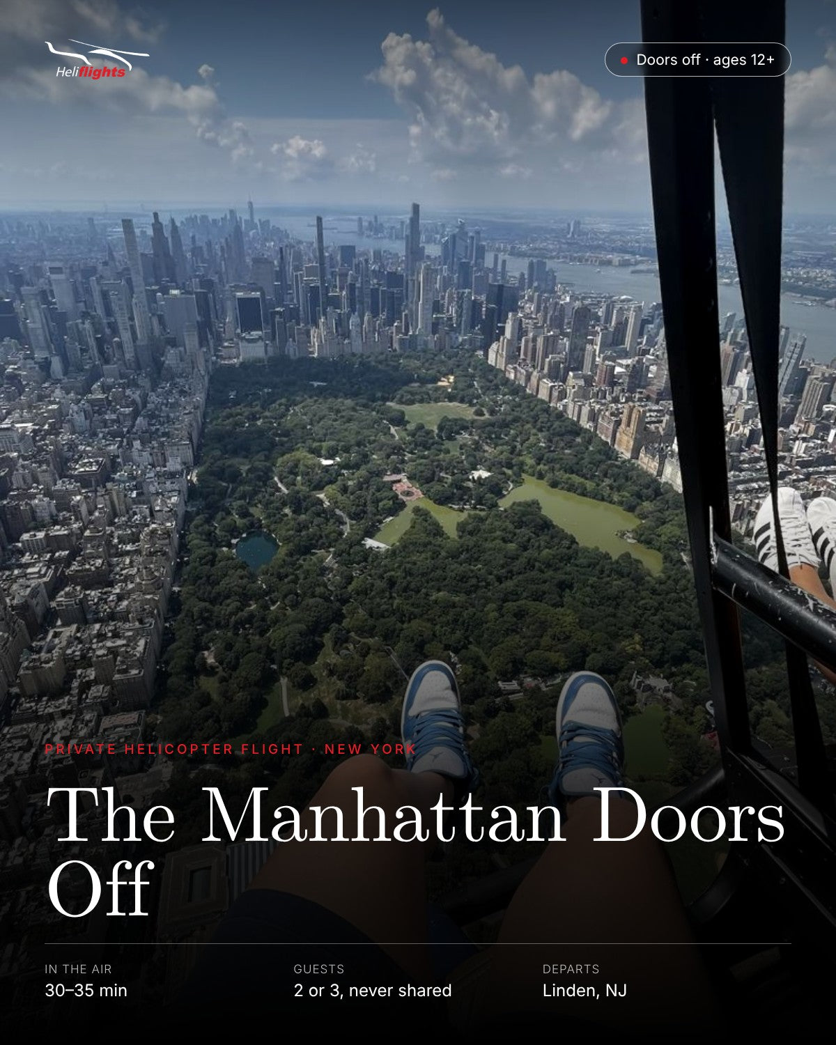 The Manhattan Doors Off, private helicopter flight over New York City