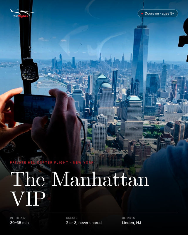 The Manhattan VIP, private helicopter flight over New York City