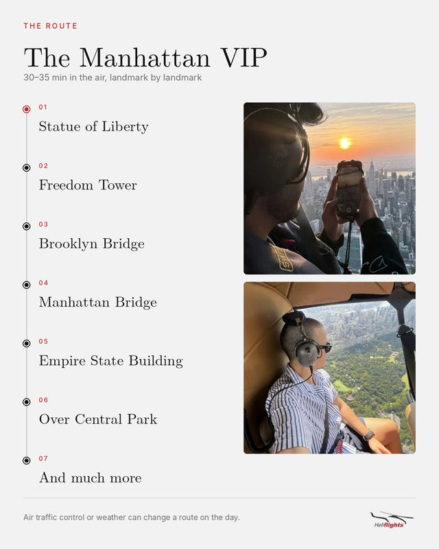 Tour privado en helicóptero VIP por Manhattan con puertas cerradas