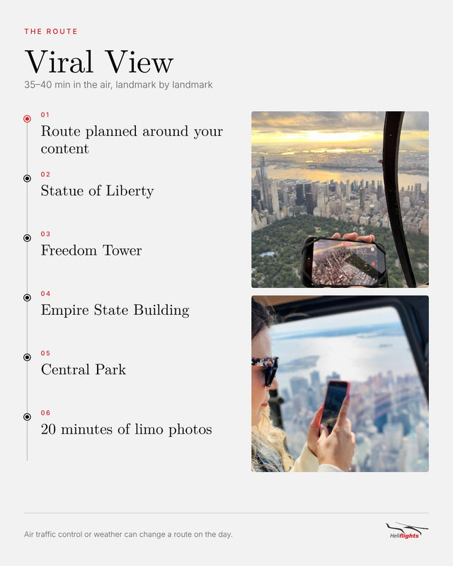 Viral View, route and landmarks