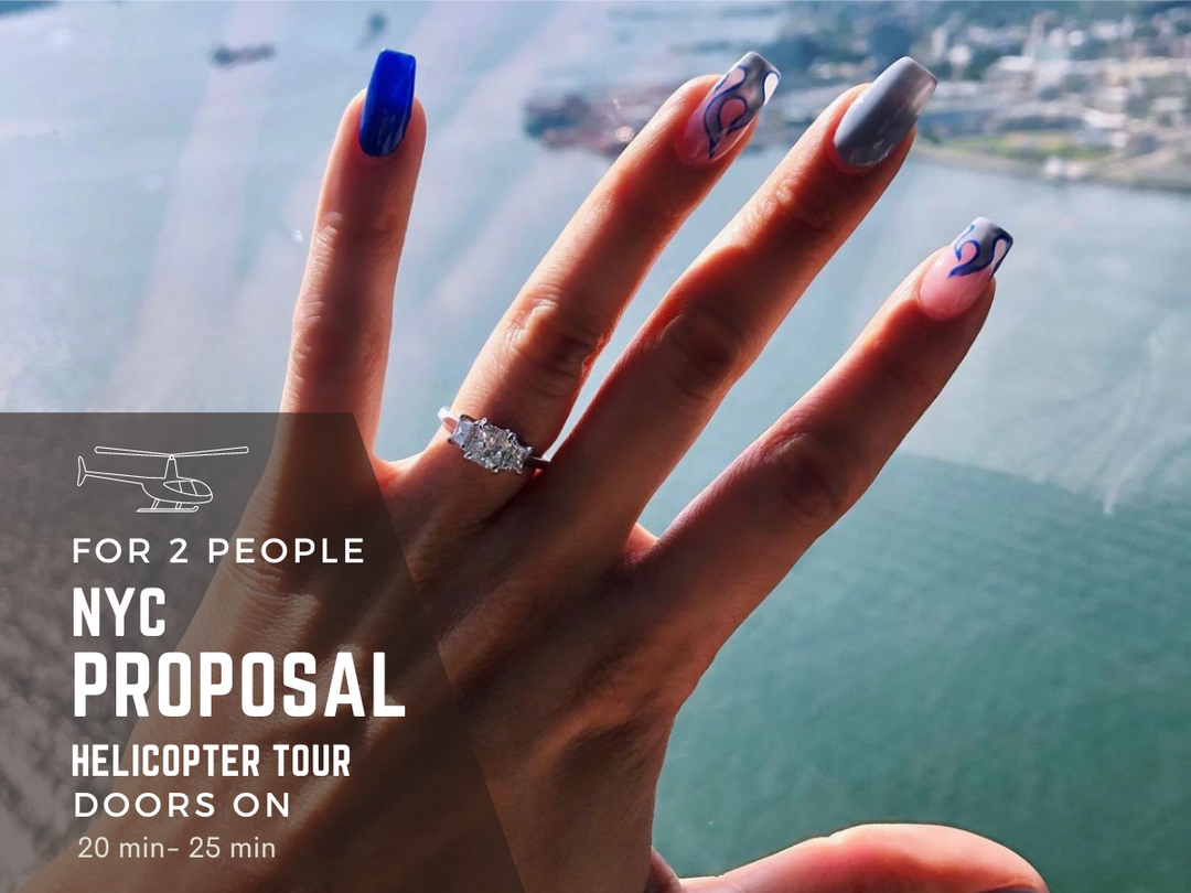 NEW YORK CITY PROPOSAL HELICOPTER TOUR - DOORS ON